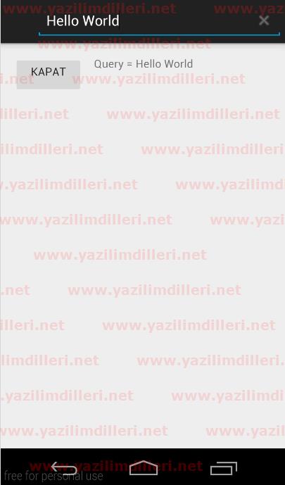 Android SearchBar Görünüm 3
