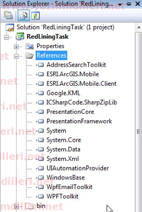 Visual Studio ArcGIS Projesi