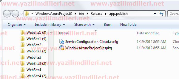Açıklama: Azure paketimiz hazır.