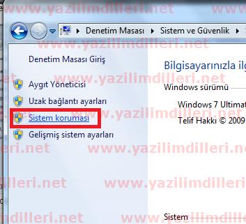 Windows 8 Sistem Geri Yükleme Özelliğini Açma ve Kapatma