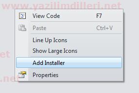 Installer ekleme (Add Installer)