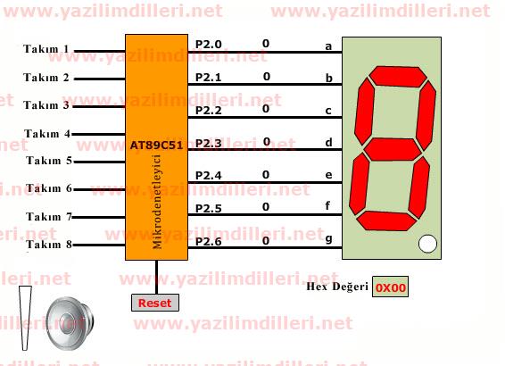 8 button exam buzzer at89c51