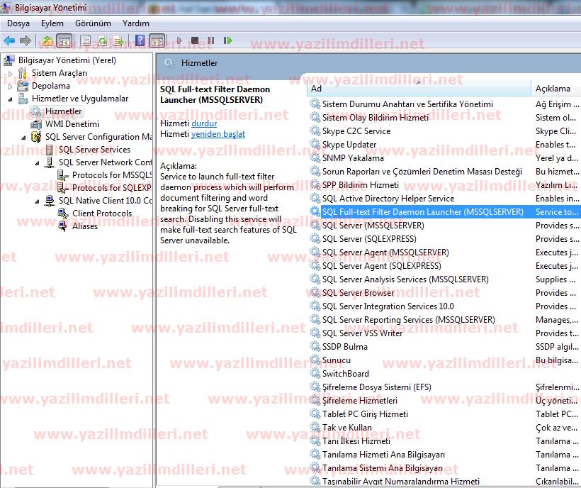 SQL Full Text Filter Daemon Launcher