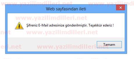 Başarılı ise mail gönder