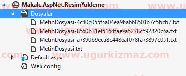 Asp.Net FlieUpload ile klasöre aynı isimde farklı dosyalar yükleme