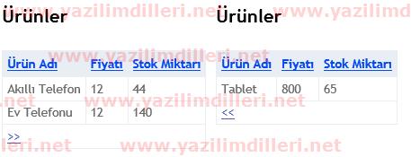 Asp.Net MVC WebGrid Sayfalamada İlk Sayfa ve Son Sayfa Linkleri