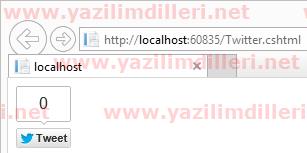 ASP.NET Web Helpers Library Twitter Tweet Button