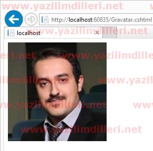 ASP.NET Web Helpers Library Gravatar büyük profil resmi