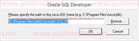 Sql Developer JDK Versiyonu Tanımlama