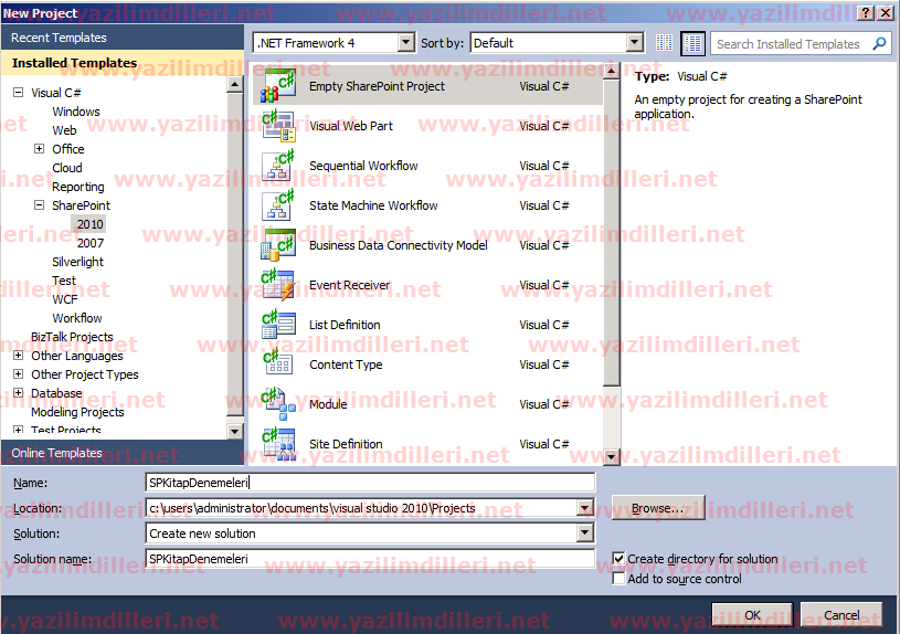 Description: C:\Users\Administrator\Desktop\Makale\SP2010_VisualStudio2010_Giris\SP2010_VisualStudio2010_Giris_1.png