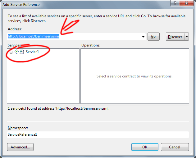 Normal bir servisi kullanmaktan farkı yok!